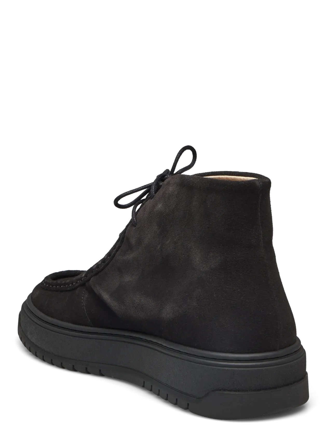 Core Mid U Suede Black - Moc Toe sko