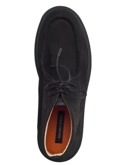 Core Mid U Suede Black - Moc Toe sko
