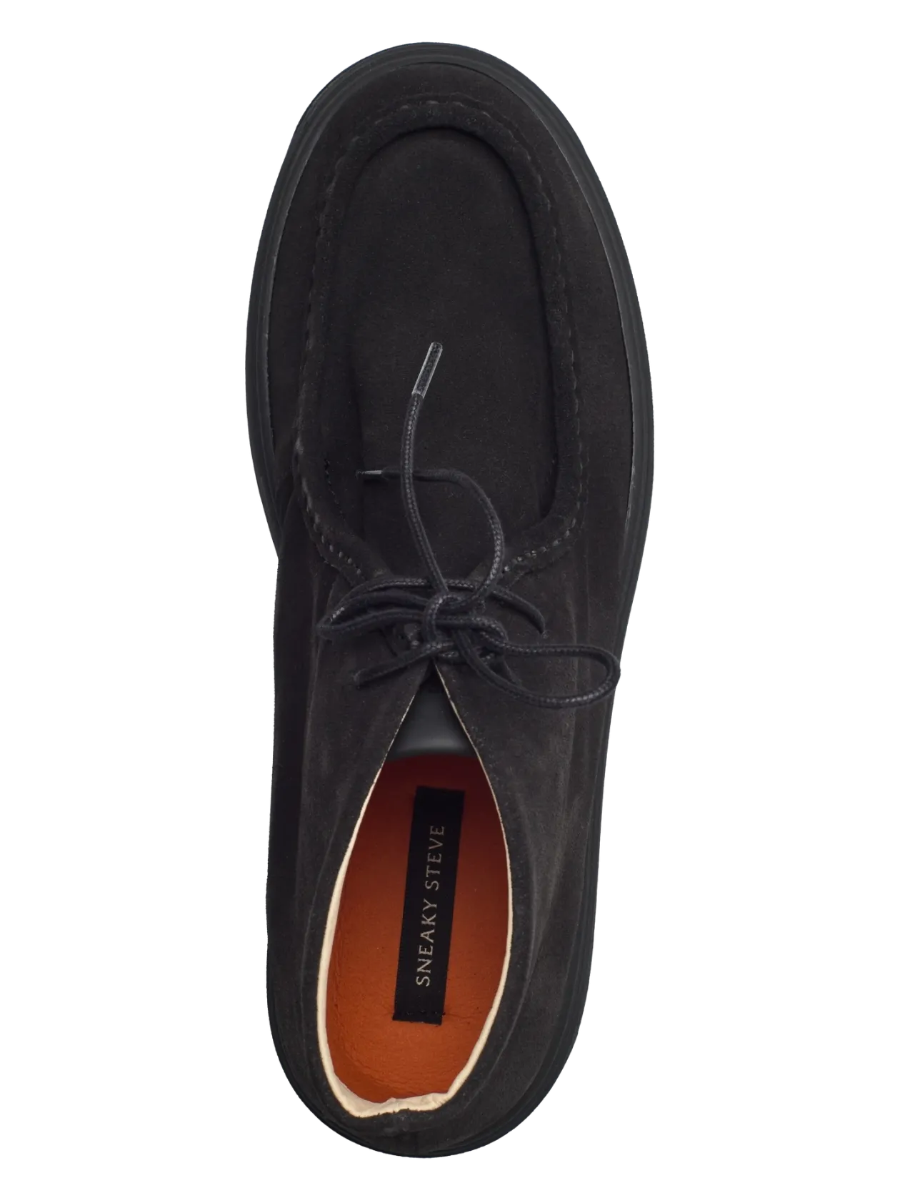 Core Mid U Suede Black - Moc Toe sko
