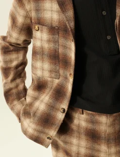 COSIMO JAPANESE WOOL CHECK - Uldjakker