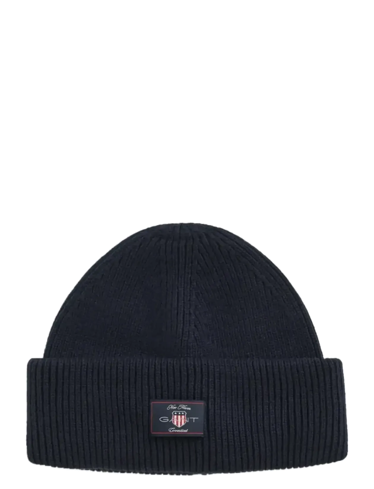 COTTON BLEND RIBBED BEANIE - Huer