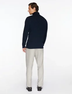 COTTON CABLE TURTLE NECK - Rullekraver