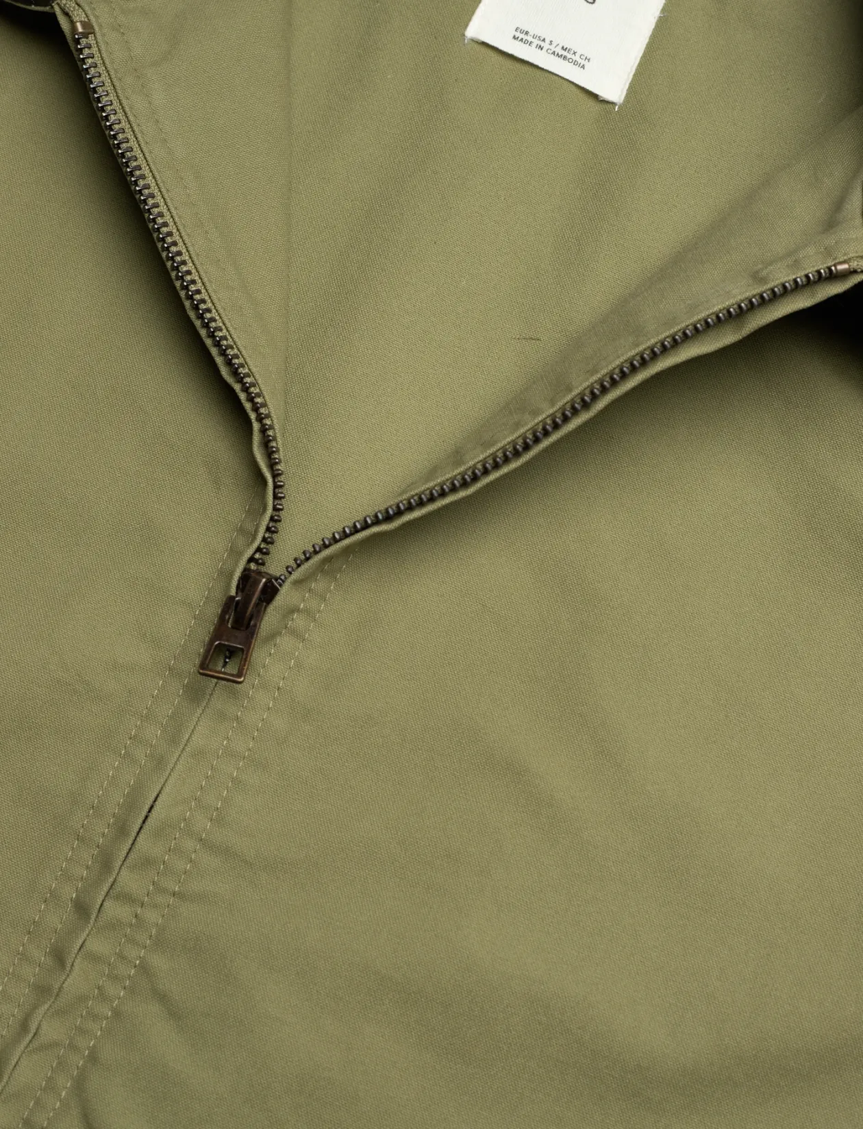 Cotton jacket with contrasting collar - Lette jakker