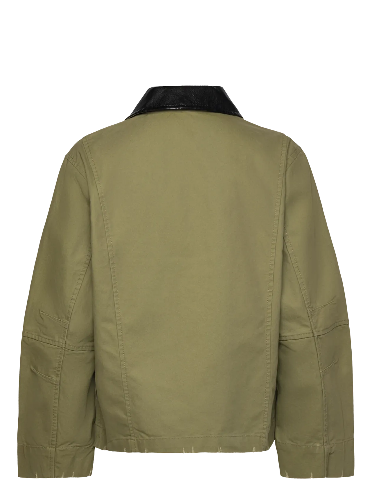 Cotton jacket with contrasting collar - Lette jakker