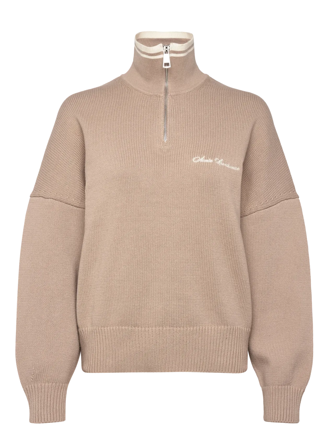 Cotton Knit Half Zip - Sweatshirts