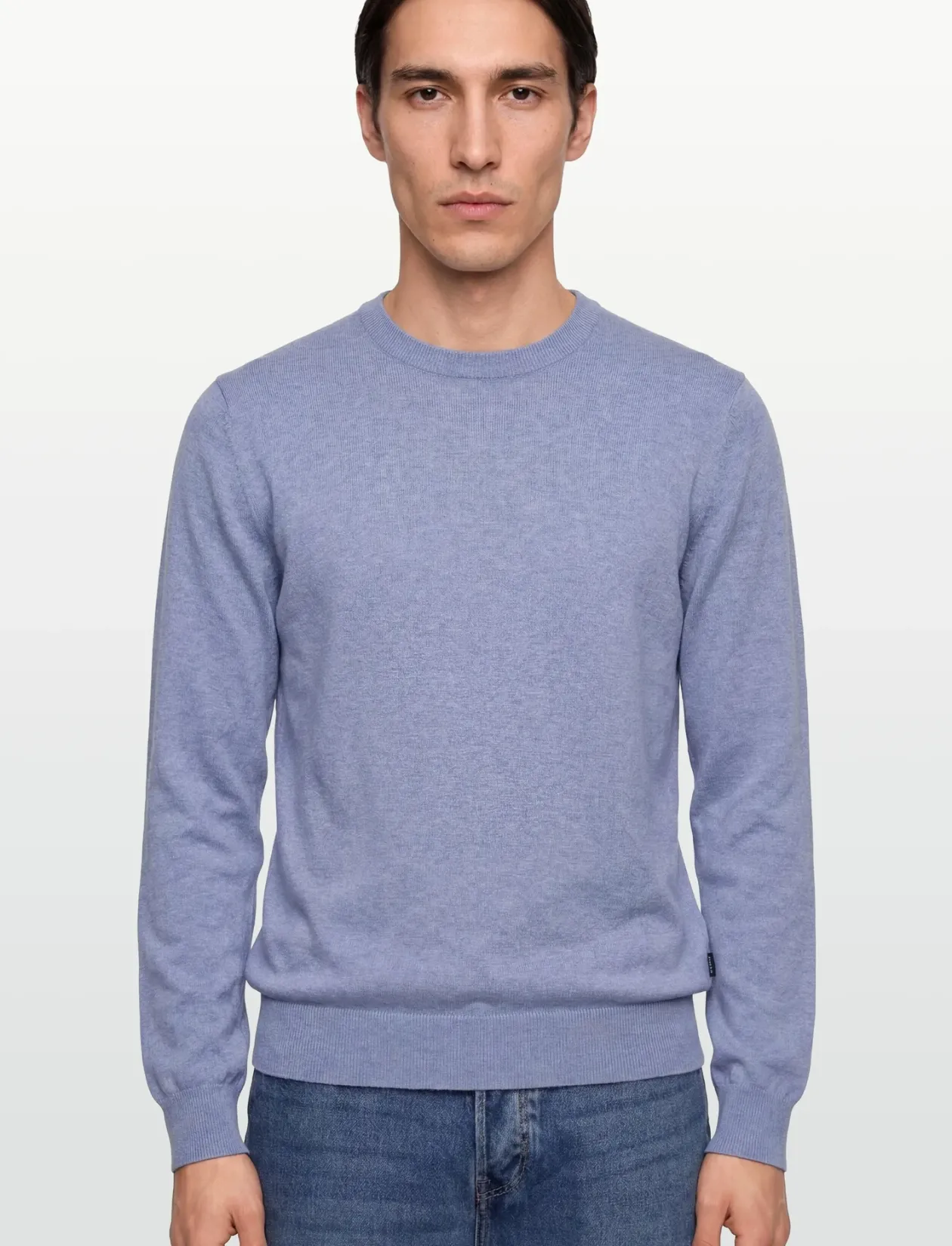 COTTON LINEN CREW - Rund hals
