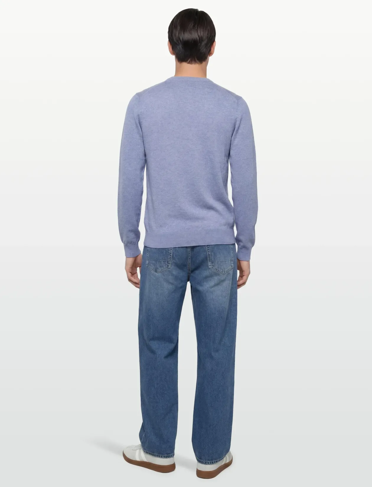 COTTON LINEN CREW - Rund hals