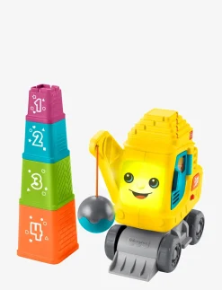 Count & Stack Crane with Blocks, Lights & Sounds, Multilanguage Version - Pædagogisk legetøj