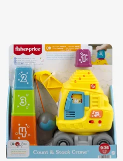 Count & Stack Crane with Blocks, Lights & Sounds, Multilanguage Version - Pædagogisk legetøj