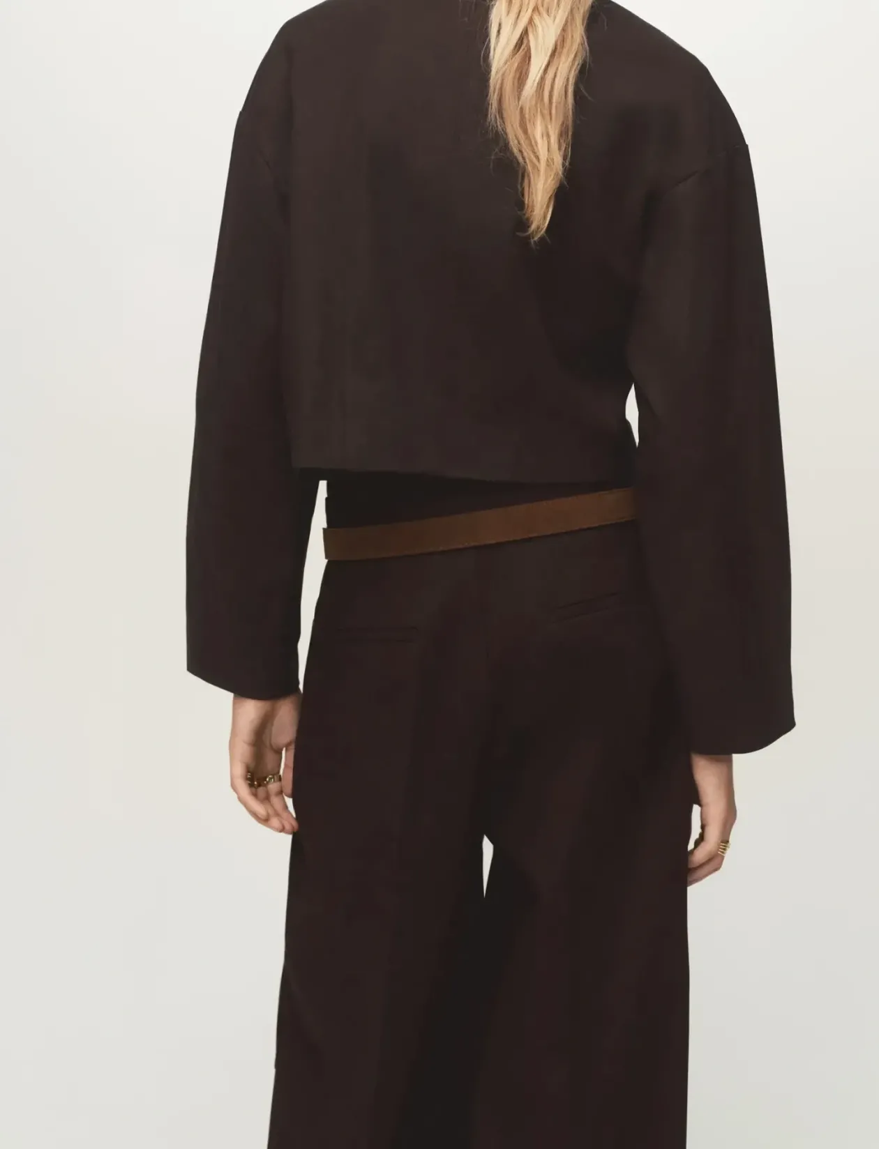 Cropped jacket with pockets - Lette jakker