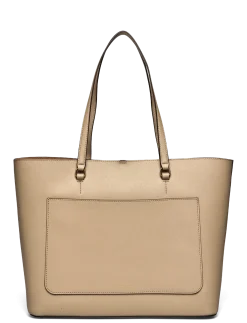 Crosshatch Leather Large Karly Tote - Tote Bags
