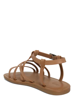 Cross-strap leather sandals - Sandaler