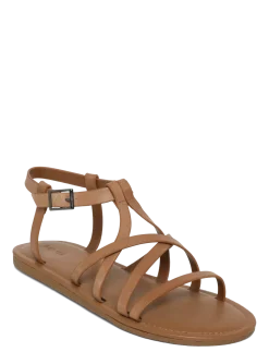 Cross-strap leather sandals - Sandaler