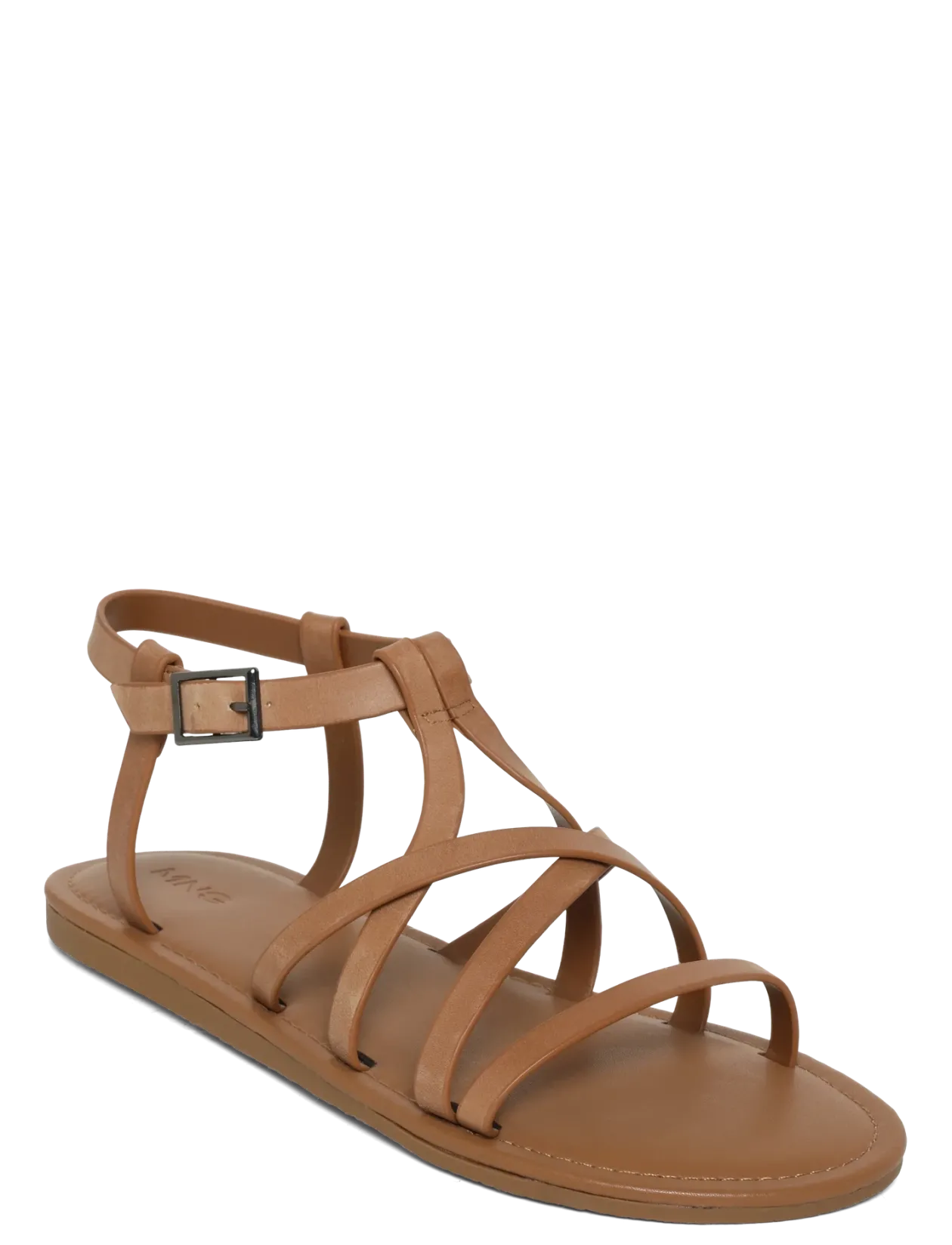 Cross-strap leather sandals - Sandaler