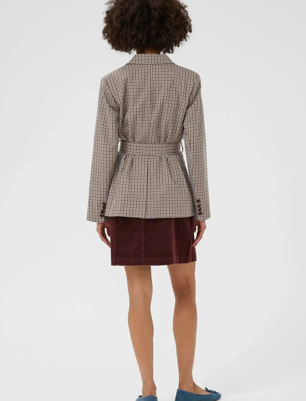 CUchecka Belt Blazer - Blazere med bælte