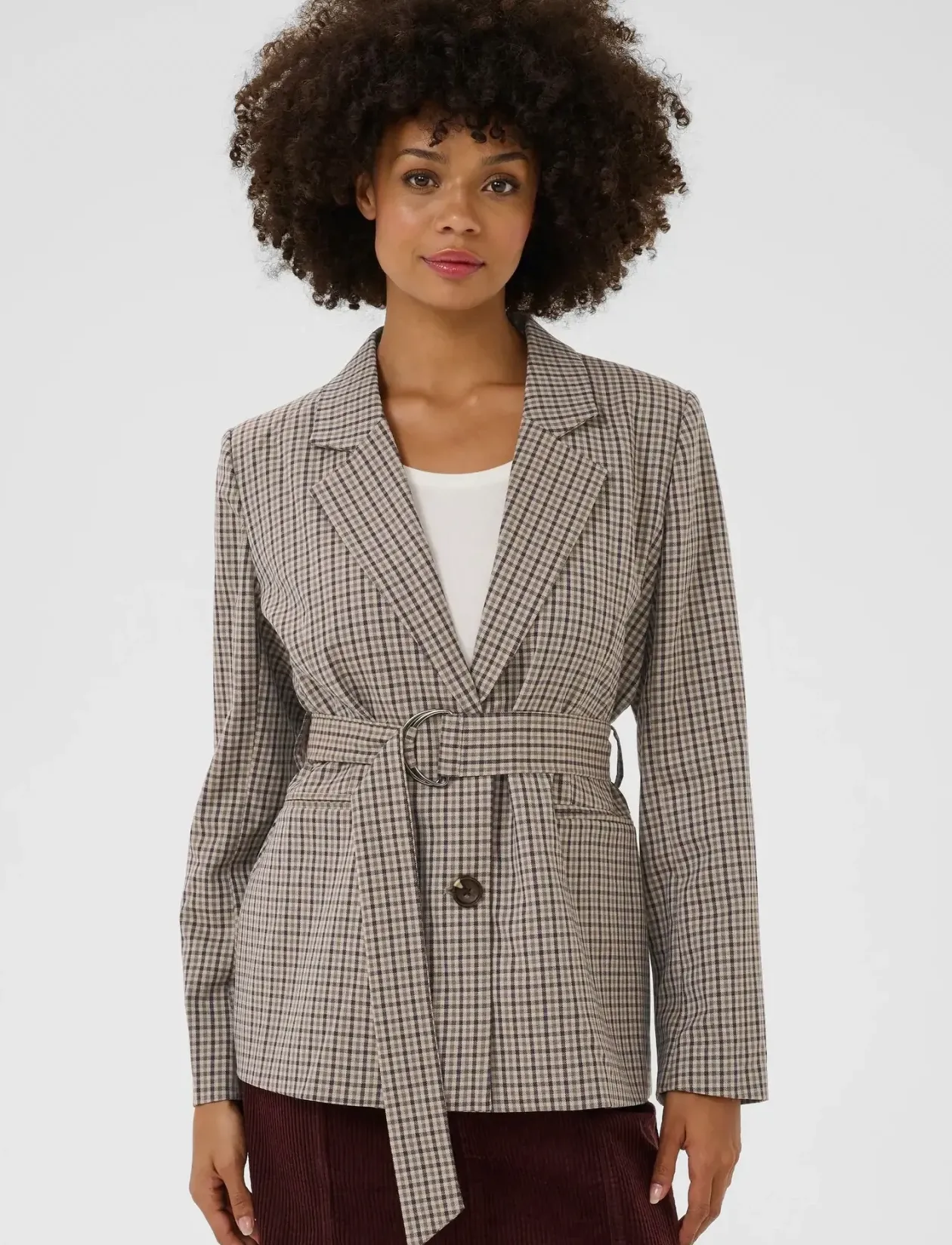 CUchecka Belt Blazer - Blazere med bælte
