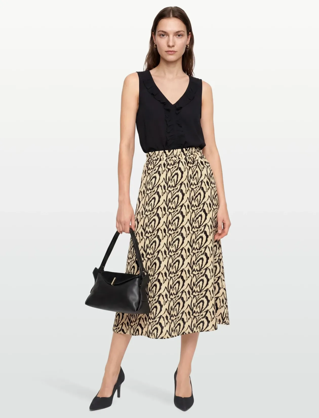 Daniela High Waist Midcalf Skirt - Midinederdele