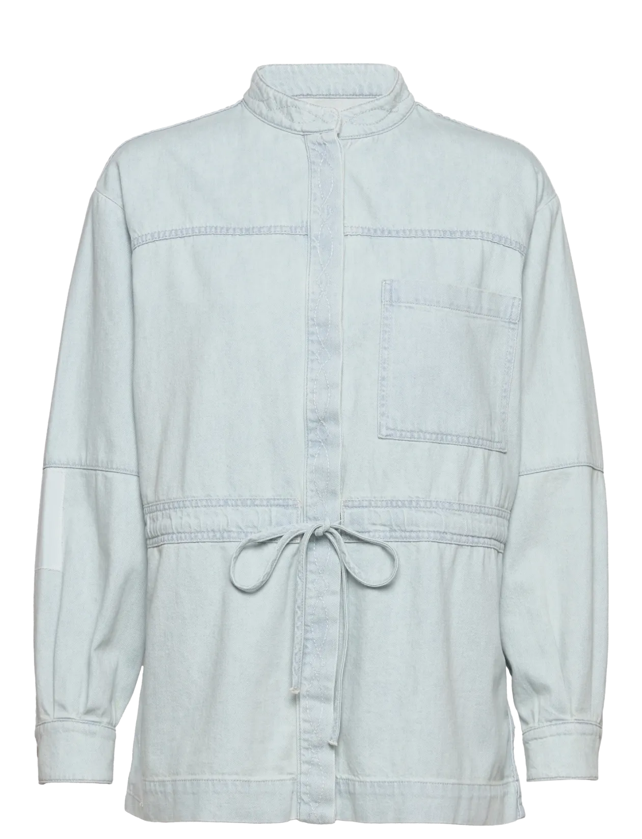 denim patchwork overshirt - Overshirts