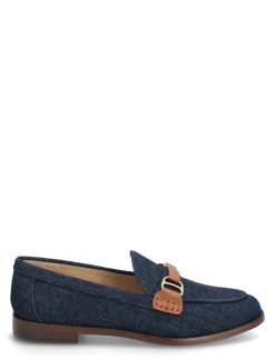 DENIM/SMOOTH CALF-TASHA LOAFER-FL-L - Loafers