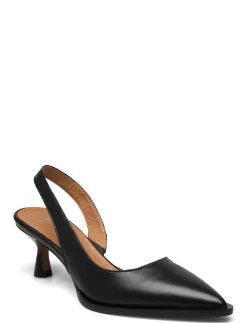 Desana Black Nappa - Slingbacks