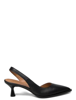 Desana Black Nappa - Slingbacks