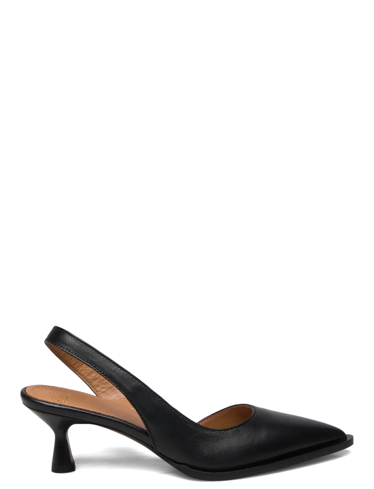 Desana Black Nappa - Slingbacks