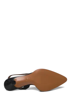 Desana Black Nappa - Slingbacks
