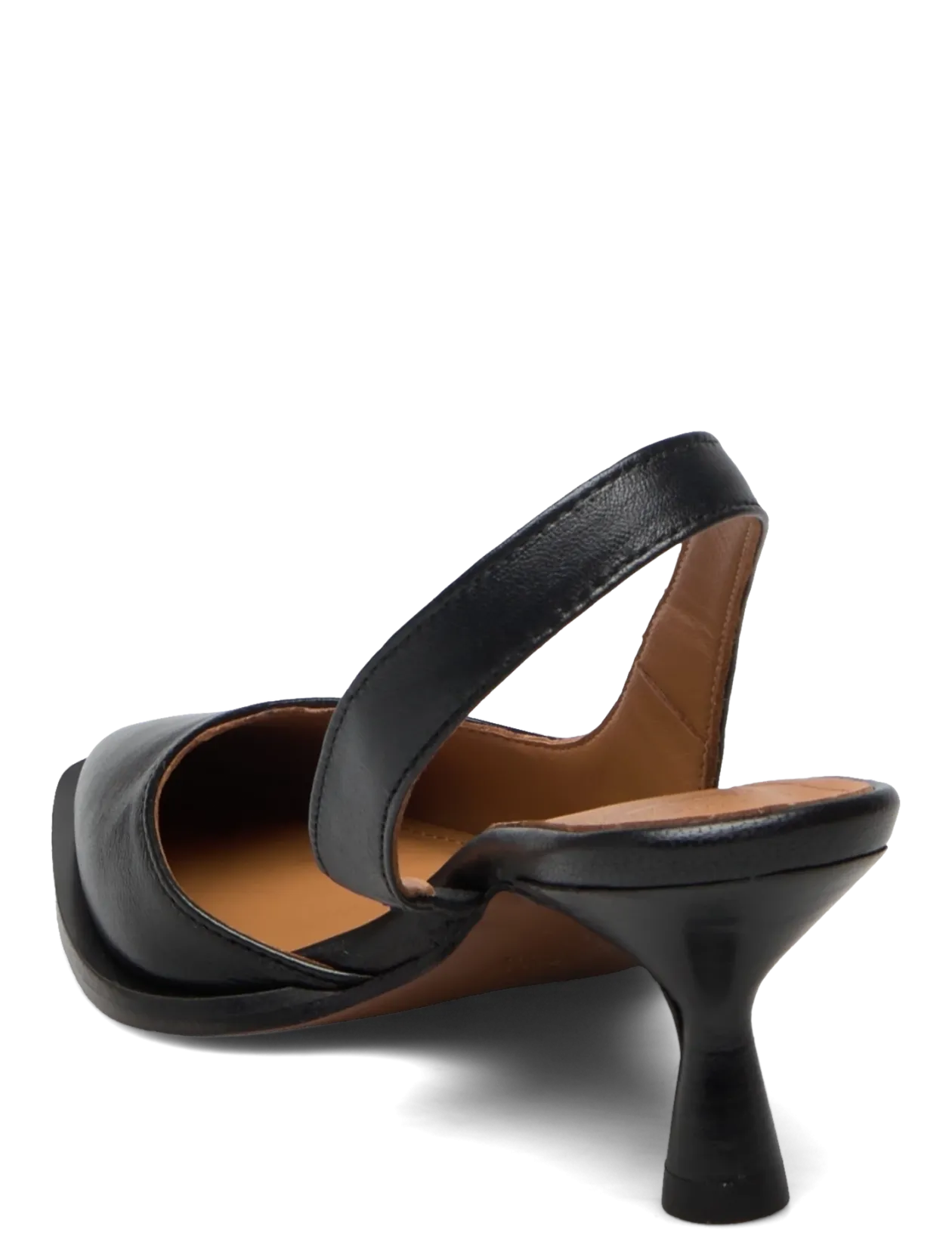Desana Black Nappa - Slingbacks