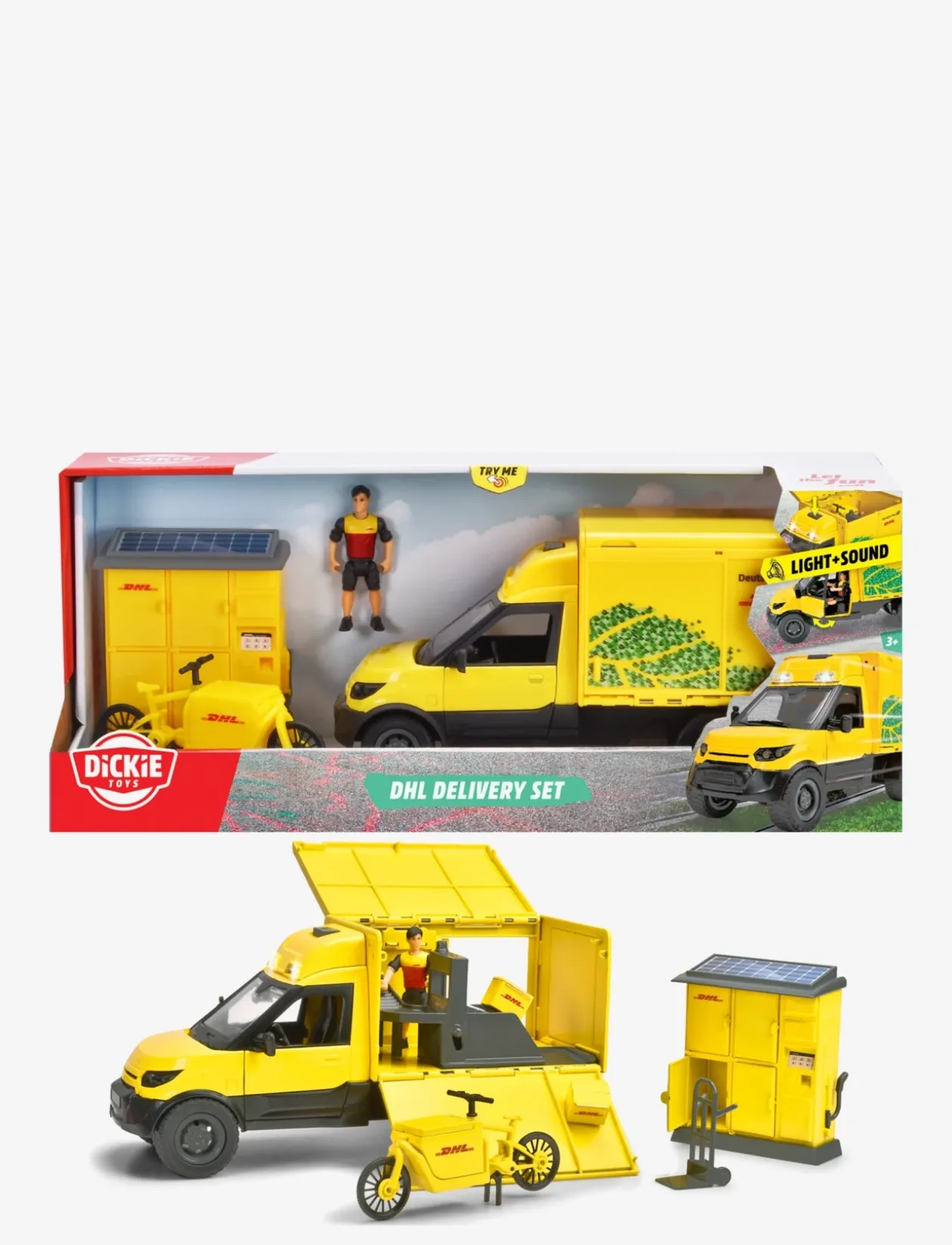 Dickie Toys DHL Delivery Set - Legekøretøjer