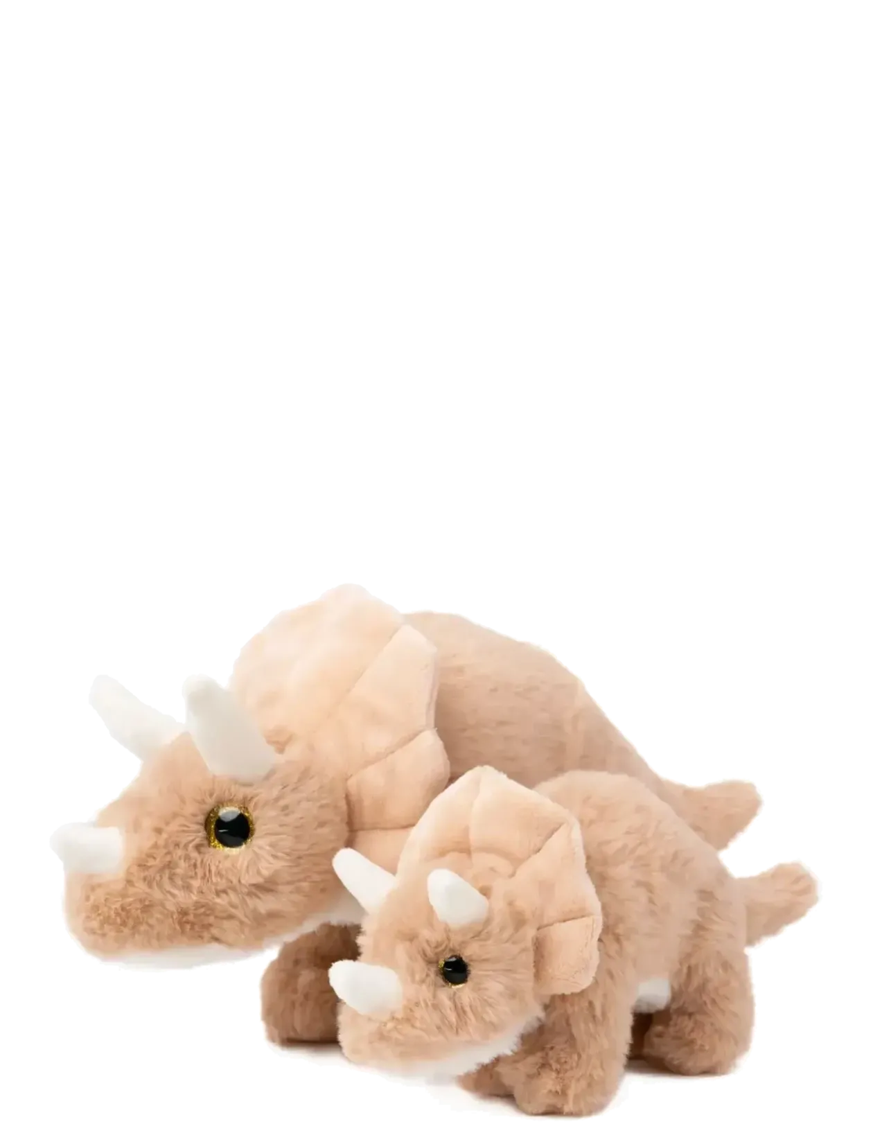 Dino, Triceratops, Aprikos, Liten - Tøjdyr