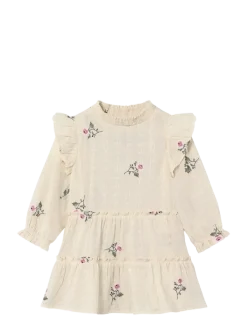 DOBBY SS ROSE EMBR BLOUSE - Langærmede babykjoler