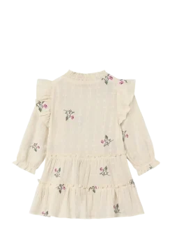 DOBBY SS ROSE EMBR BLOUSE - Langærmede babykjoler