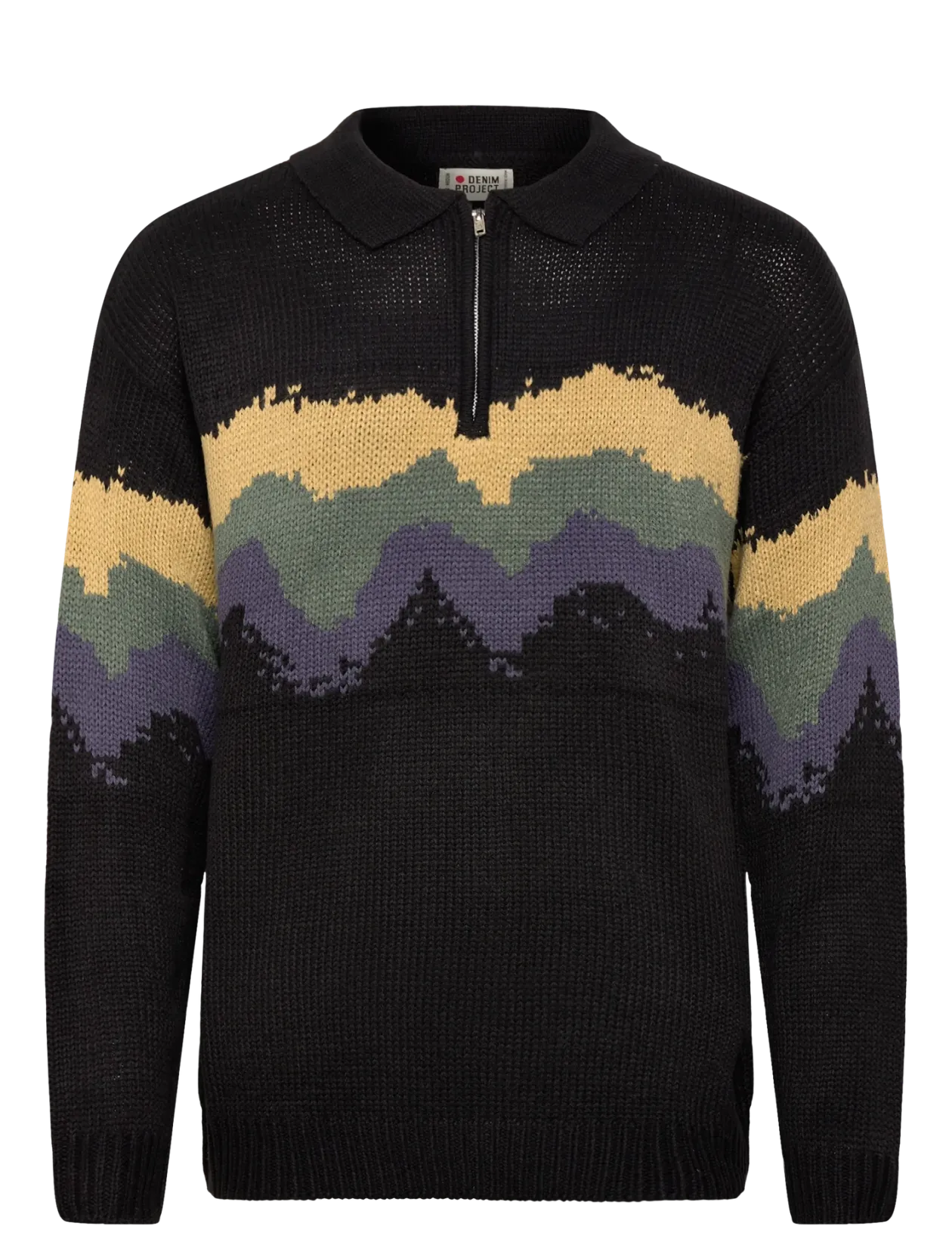 DP Knitted Printed Half Zip - Strik