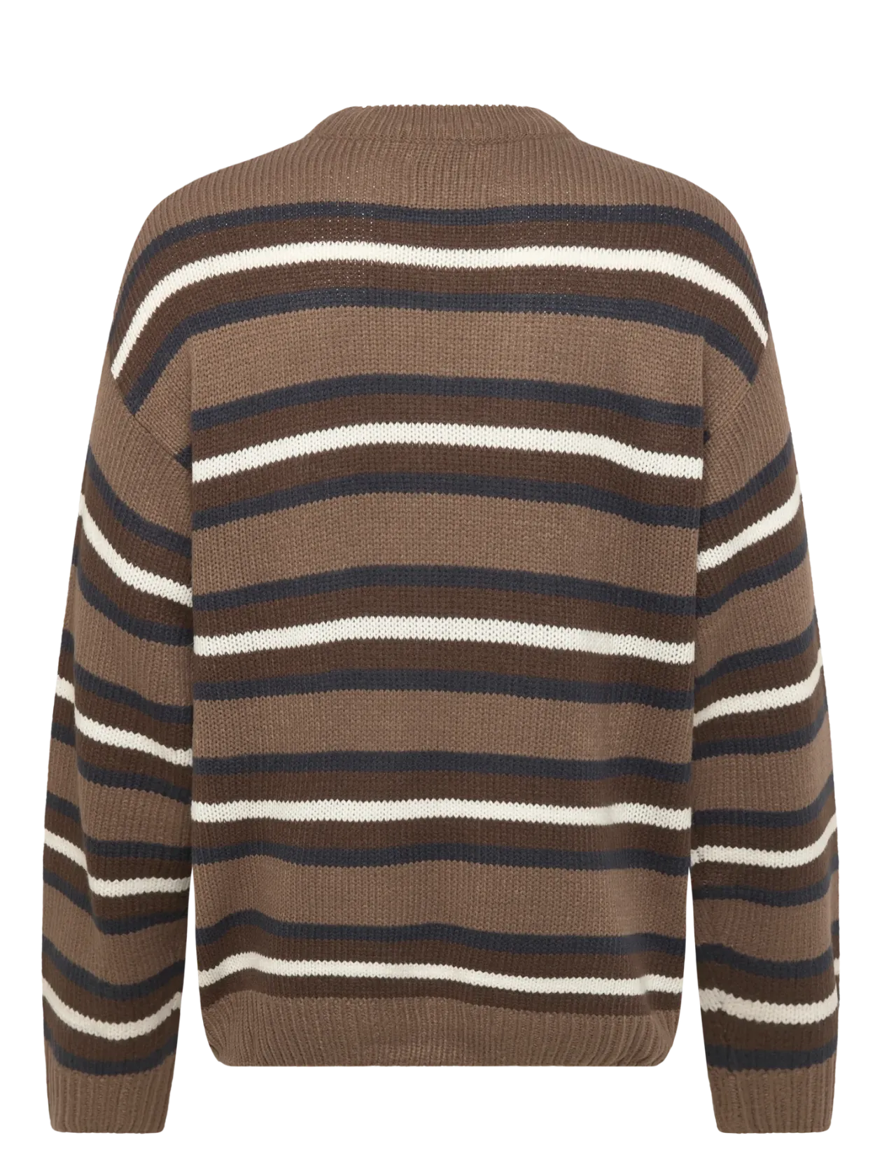 DP Knitted Stripe Texture SW - Rund hals