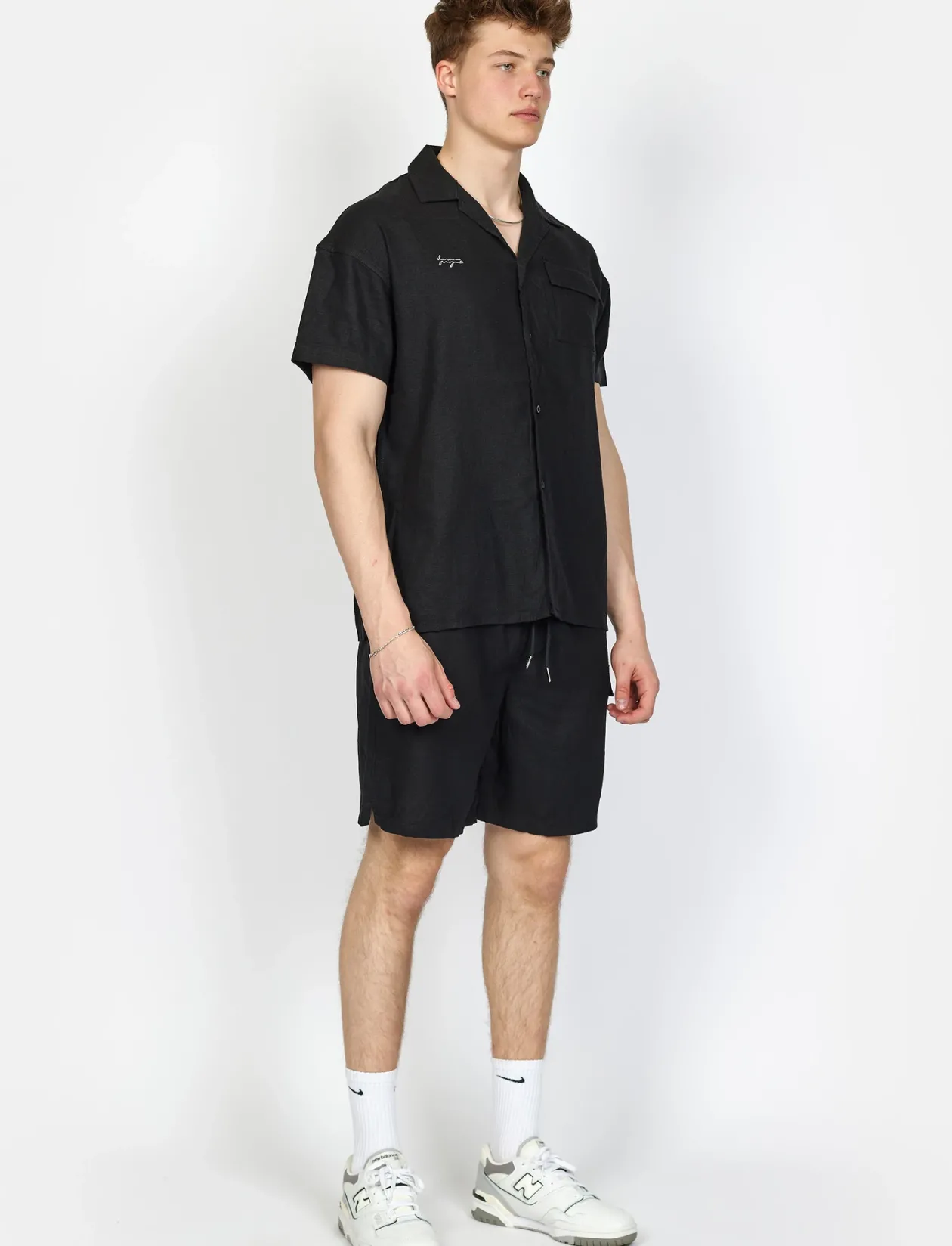 DP Linen Blend Shirt - Kortærmede