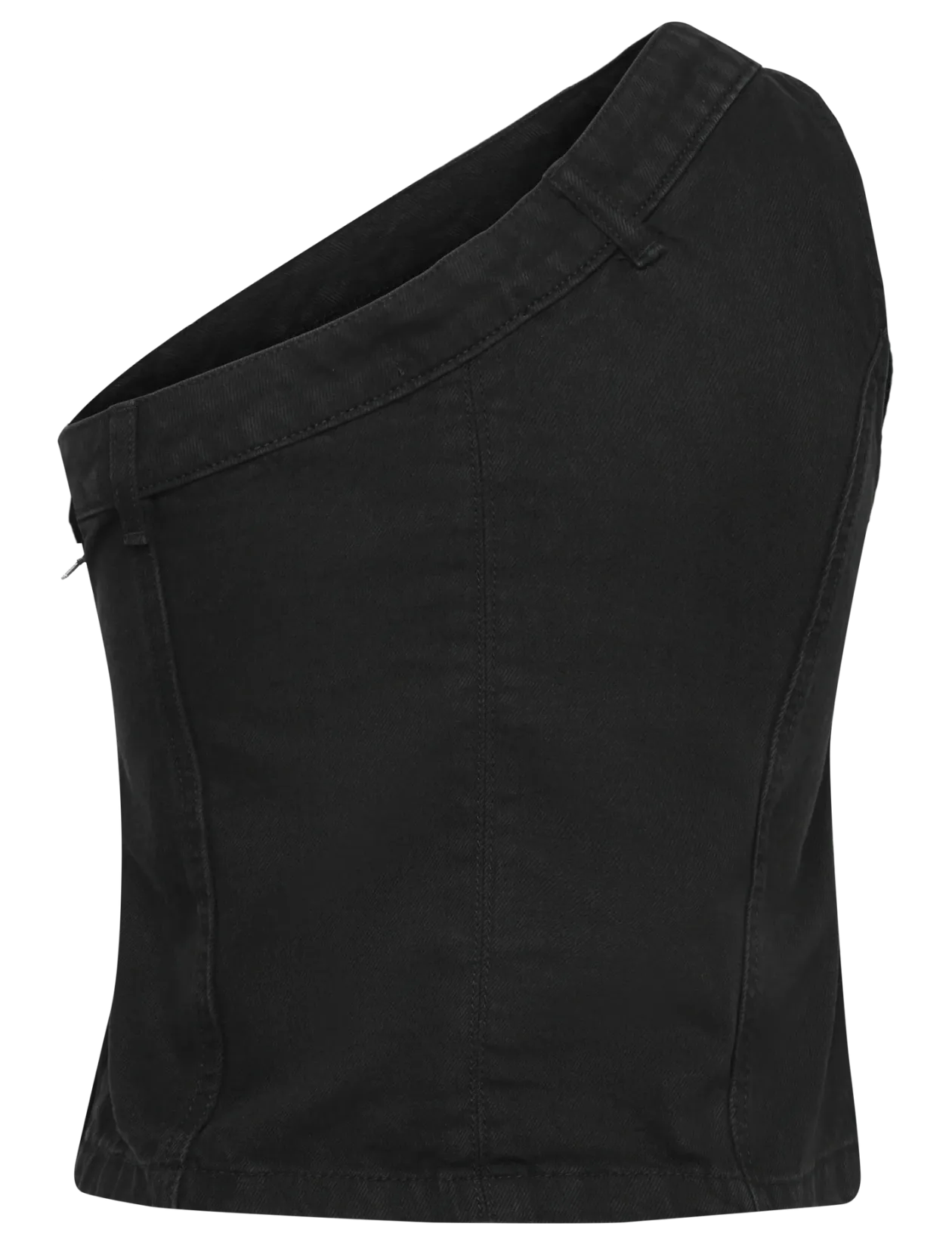 DPWOne Shoulder Denim Top - Ærmeløse toppe