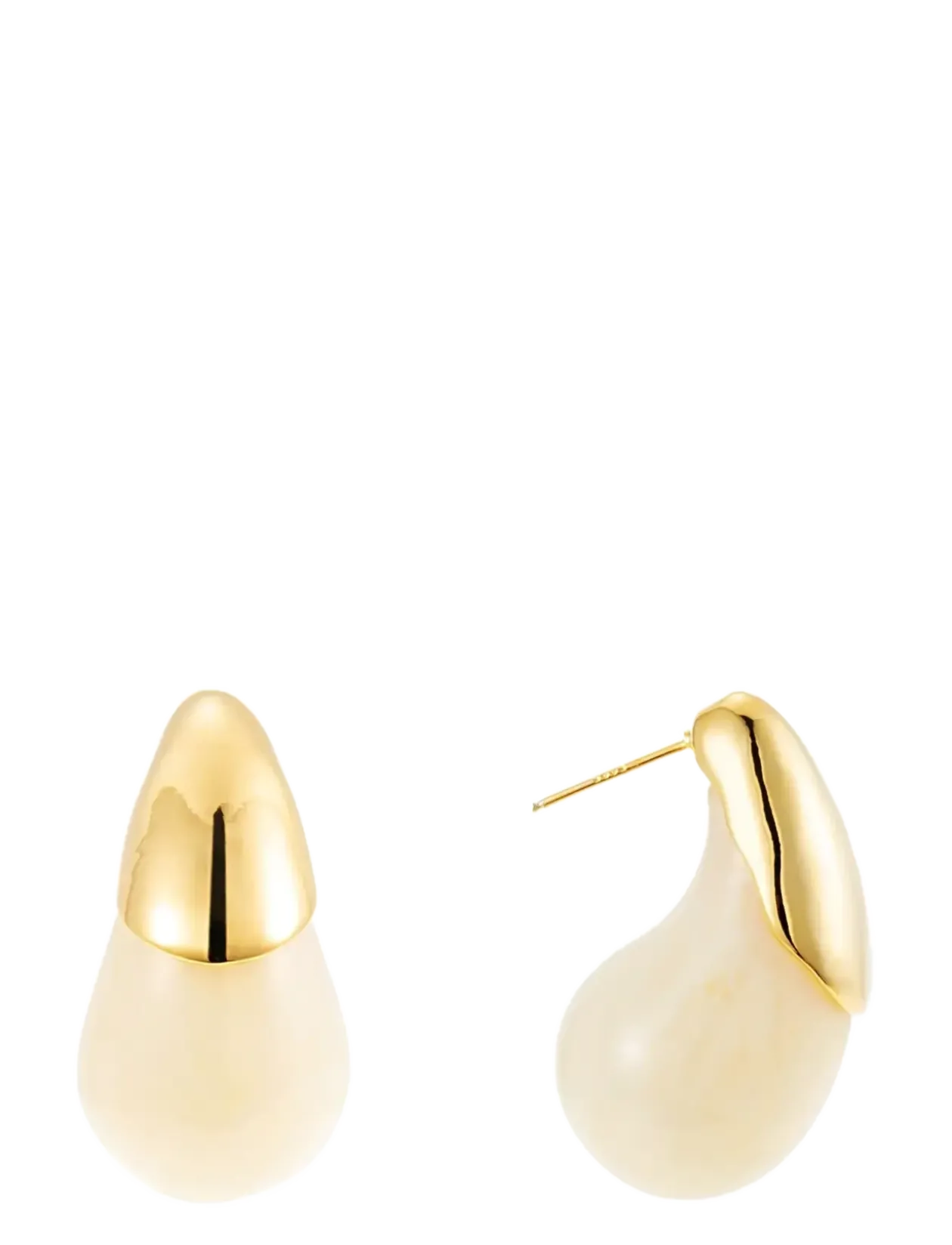 Drop resin earring - Vedhæng øreringe