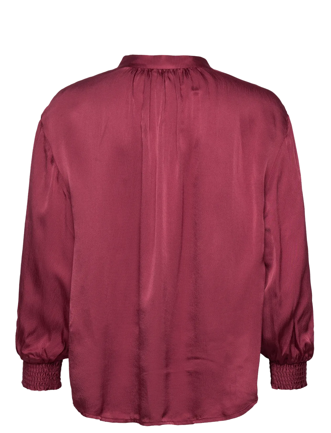 D1. STAND COLLAR POP OVER BLOUSE - Langærmede bluser