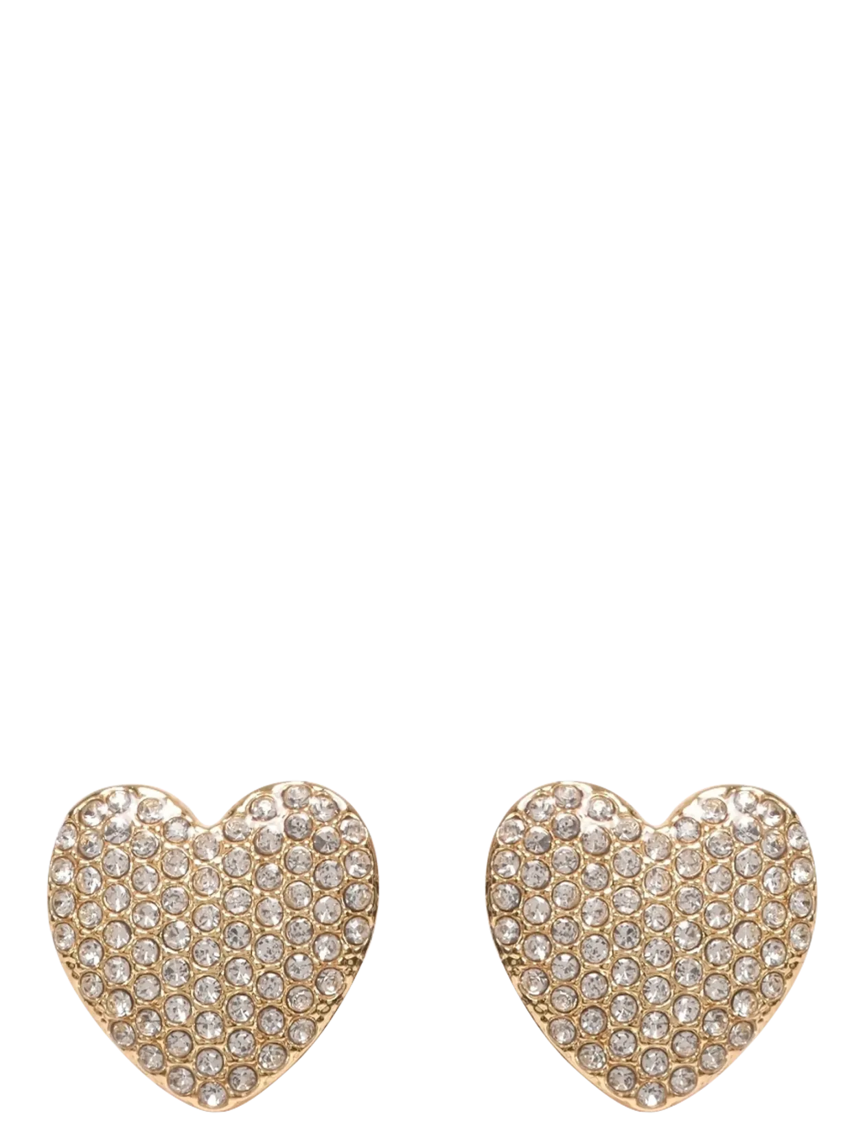 DUNE heart earrings gold-plated - Ørestikker