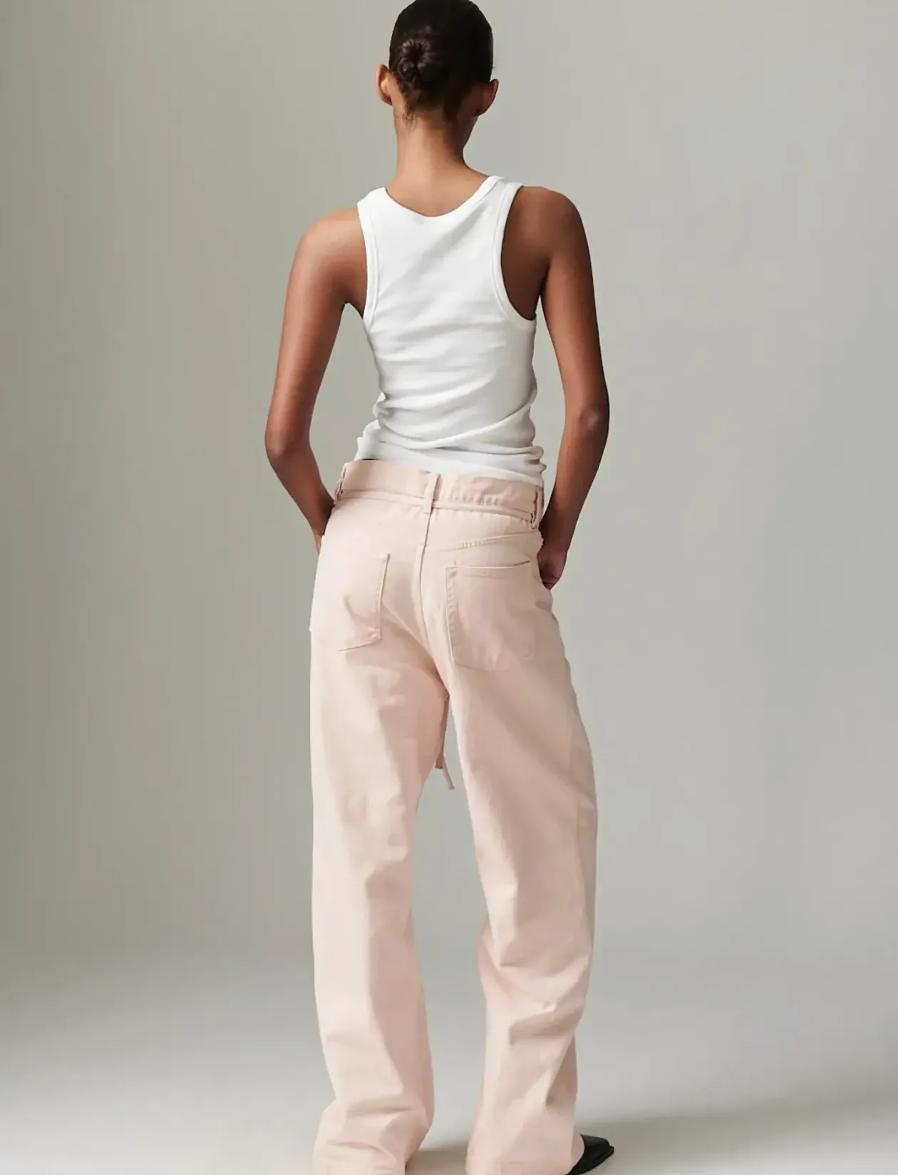 Elijah - Dusty Rose Denim - Brede jeans