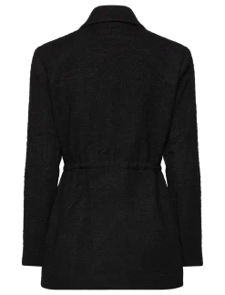 Elodie drawstring boucle blazer - Boucles