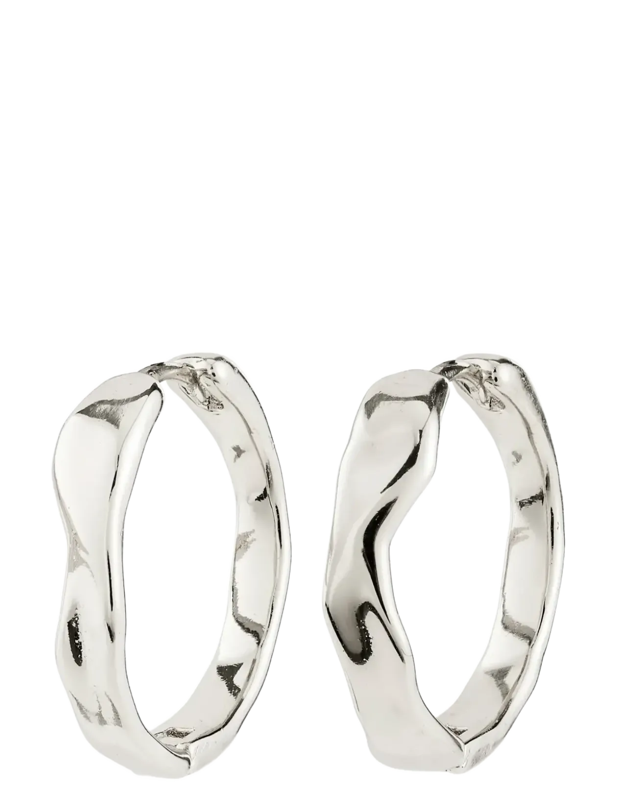 EMBER hoop earrings silver-plated - Creoler