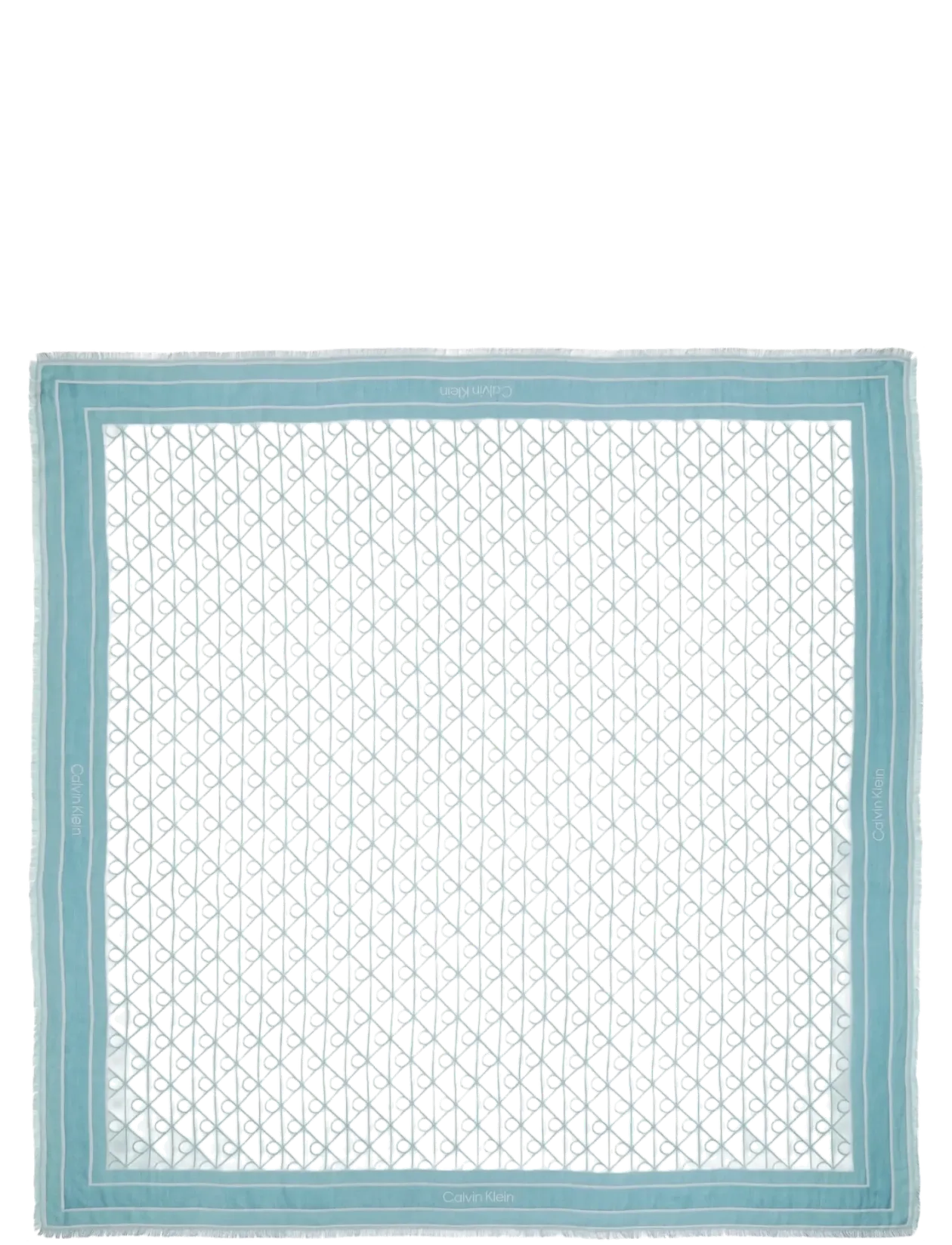 EMBLEM AOP JACQUARD SQUARE SCARF - Tynde tørklæder