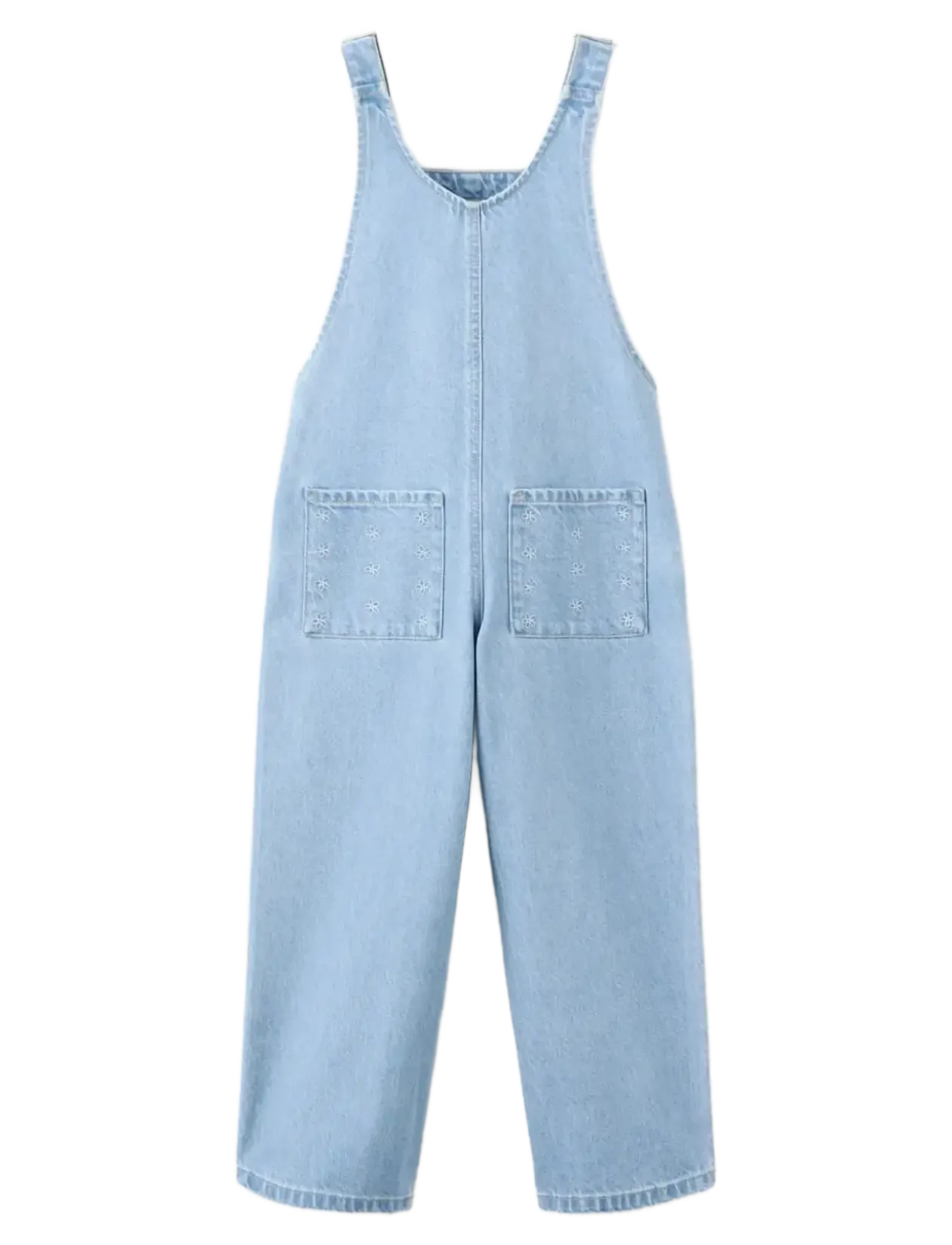 Embroidered denim dungarees - Underdele