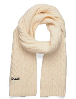 EMBROIDRED CABLE KNIT MUFFLER - Halstørklæder