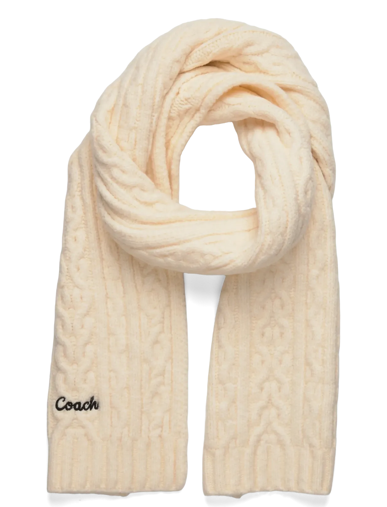 EMBROIDRED CABLE KNIT MUFFLER - Halstørklæder