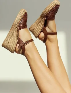 Espadrilles - Kilehæl