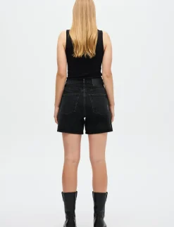 EVA SHORT CONTEMPT BLACK - Denim shorts