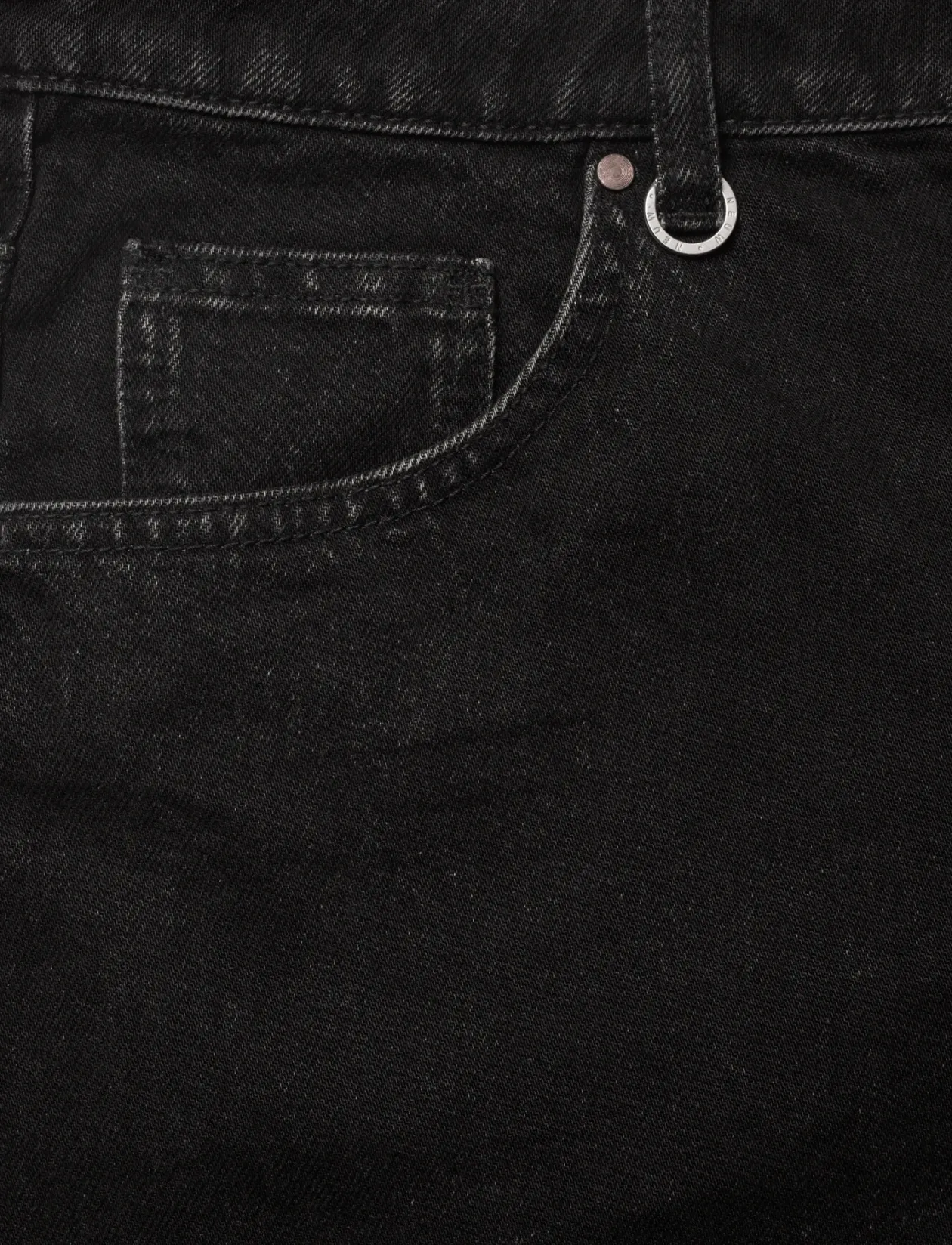 EVA SHORT CONTEMPT BLACK - Denim shorts