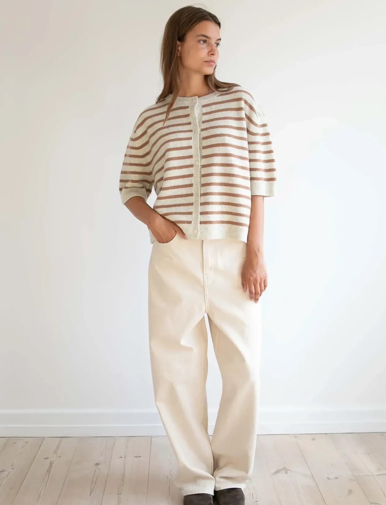 EVELYN JEANS - Brede jeans
